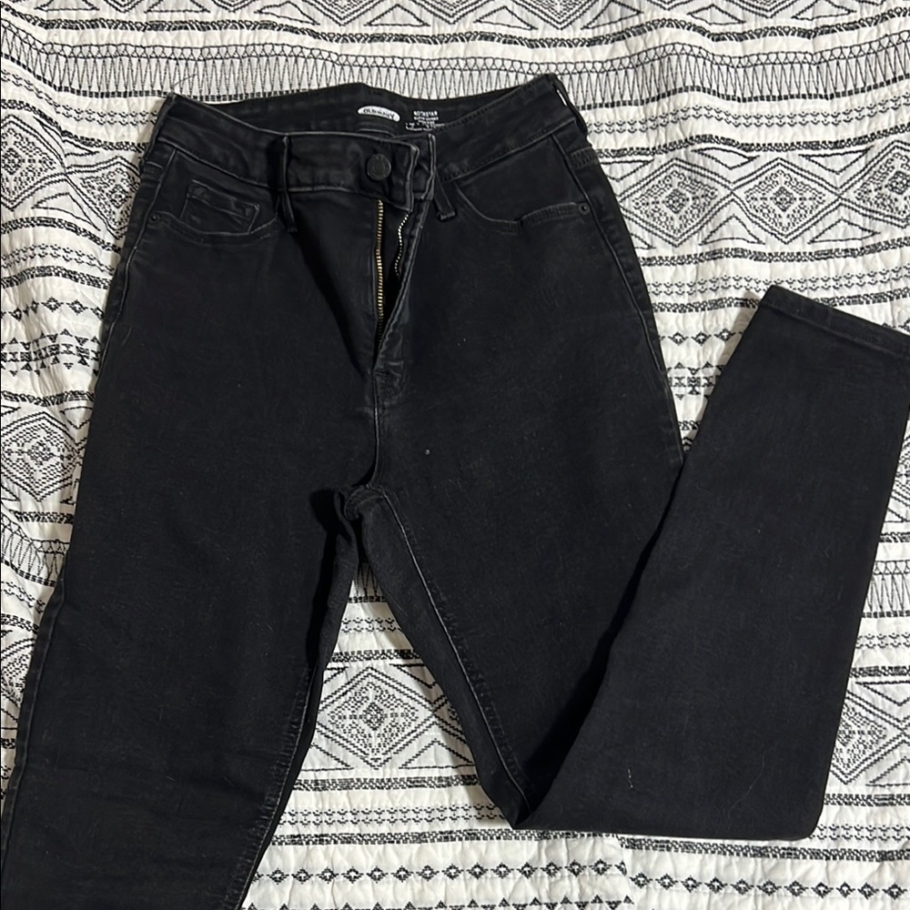 Old Navy Black Skinny Jeans Stretchy Fit